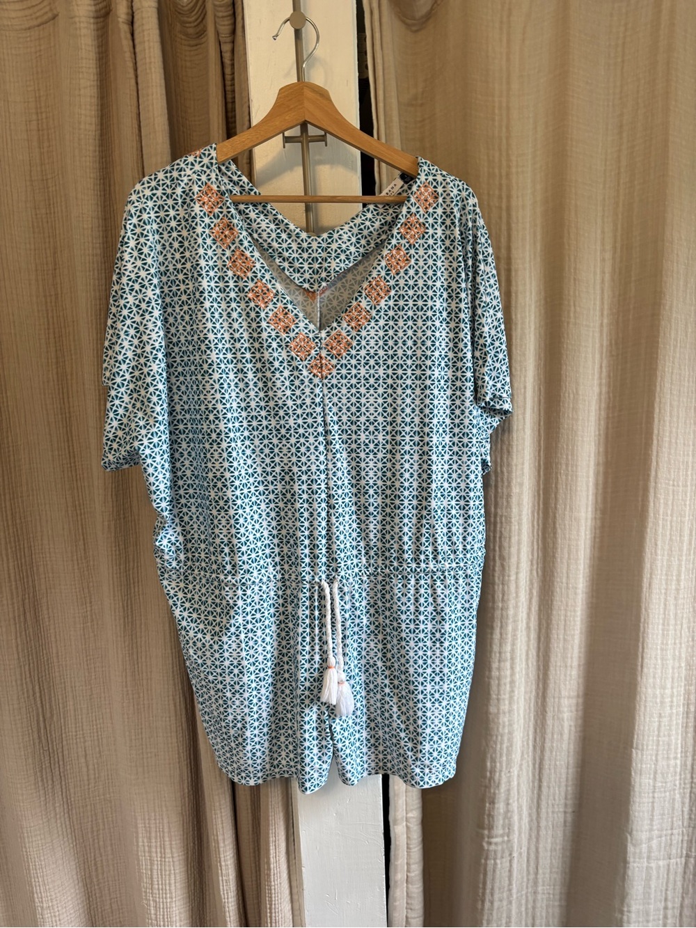 Cabana Life Swim Coverup Romper- Small